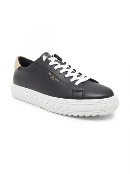 Michael Kors De piele teniși GROVE LACE UP negru