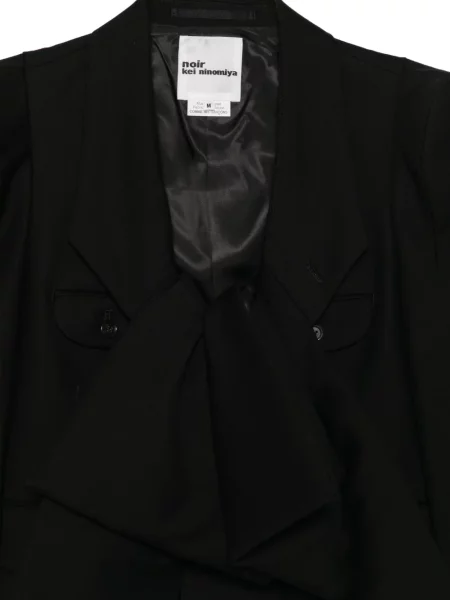 Μπλέιζερ Noir Kei Ninomiya με φιόγκο μαύρο