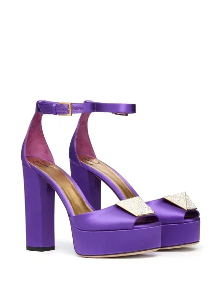 Sandale Valentino Garavani cu platformă violet