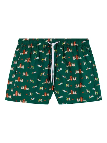 Raštuotos maudymosi kelnaitės Sundek žalia