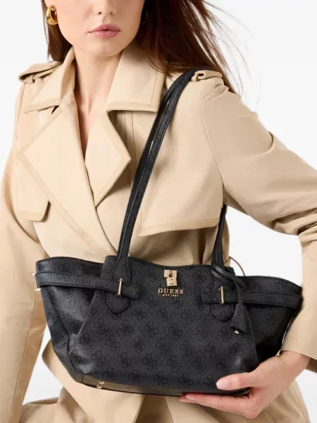 Τσάντα Guess με αυτόγραφο μαύρο