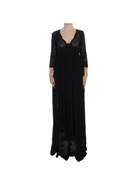 Sukienka maxi Dolce And Gabbana czarna