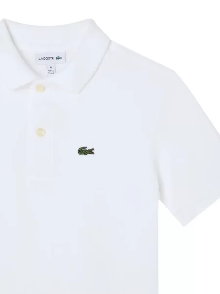 Koszulka polo dziecięca Lacoste biała