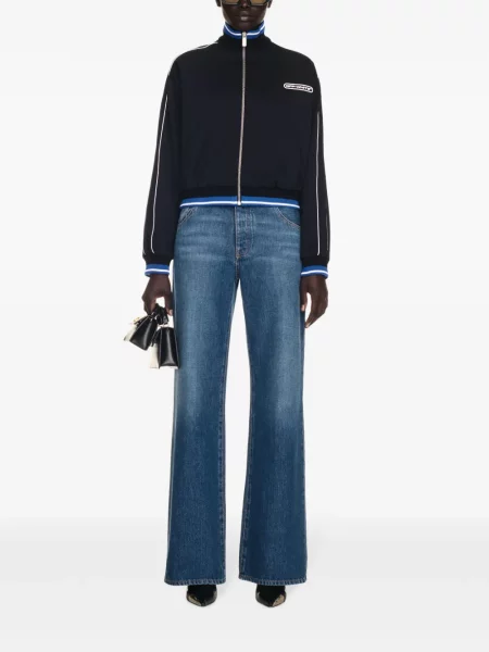 Běžecká bunda Off-white s potiskem bílá