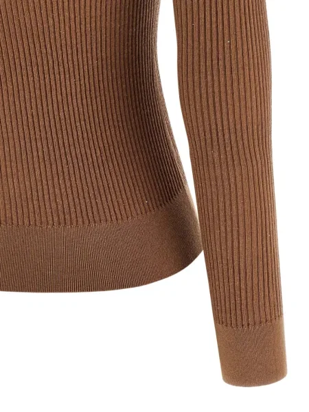 Pulover Max Mara cu paiete maro