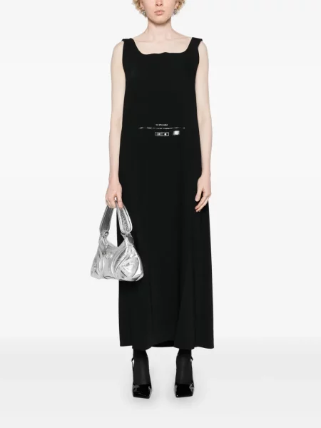 Raštuotas kostiumas maksi maxi suknele Mm6 Maison Margiela juoda