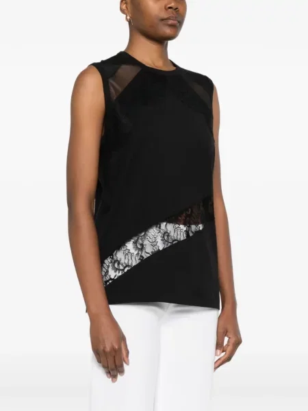 Top Pinko din dantelă negru