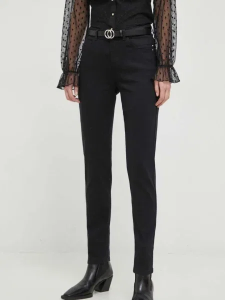 Pantaloni Morgan cu talie înaltă negru