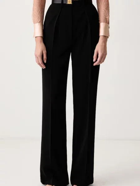 Elisabetta Franchi pantaloni de costum pentru femei negru