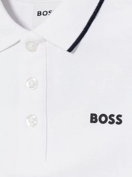 BOSS Dětská polokošile bílé