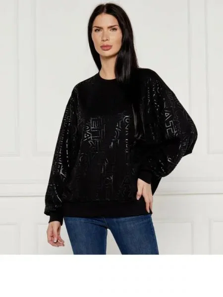 Elisabetta Franchi Hanorac | Oversize fit negru