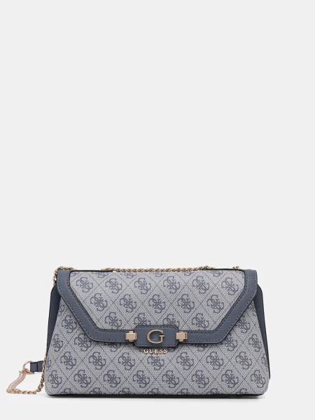 Guess geantă crossbody pentru femei cu imitație de piele LINDSEY albastru