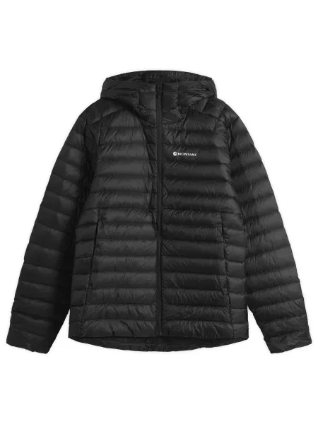 Kurtka puchowa Montane z kapturem czarna