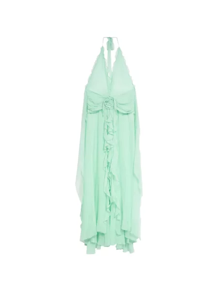Rochie Blumarine cu volane de costum verde