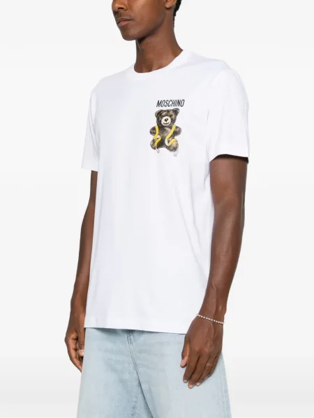 Αρκουδάκι μπλούζα Moschino με σχέδιο λευκό