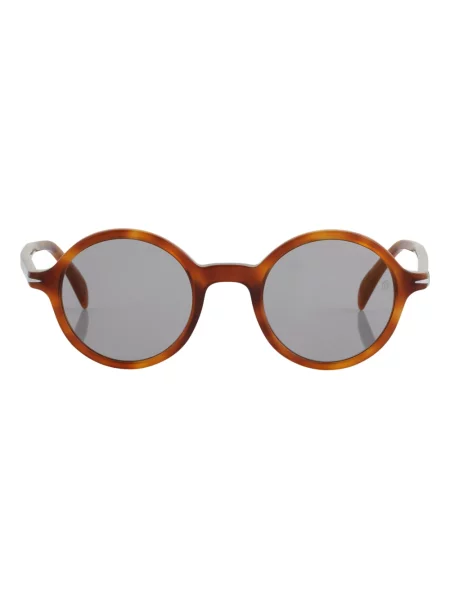Lniane okulary przeciwsłoneczne Eyewear By David Beckham brązowe