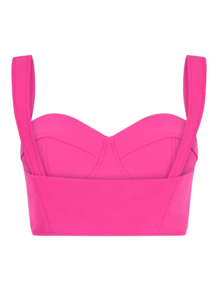 Krótki top Moschino w serca różowy