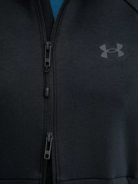 Férfi Under Armour Unstoppable Fleece Full Zip HD pulóver fekete/fekete. Méret: XL fekete