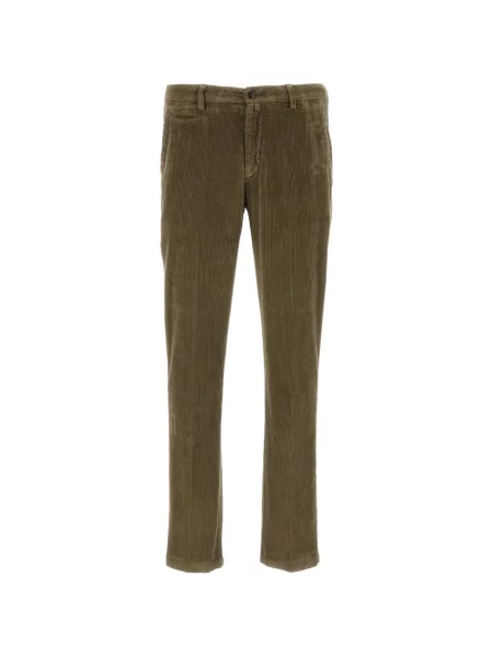 Pantaloni Briglia 1949 de catifea cord verde