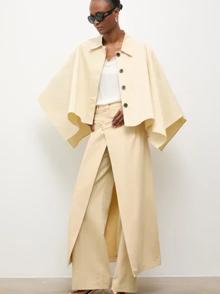 Answear.LAB geacă oversize pentru femei galben