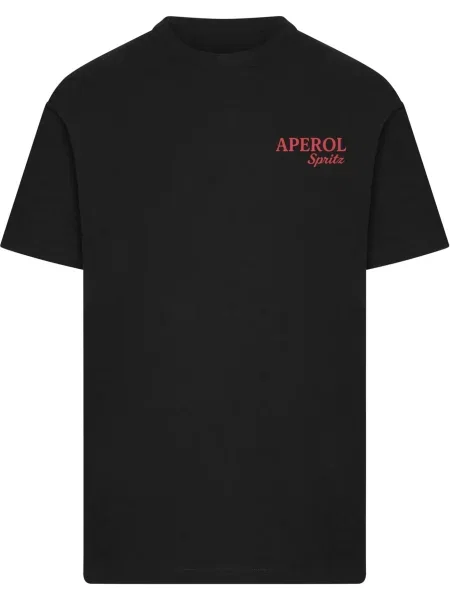 Merchcode Tričko Aperol Spritz zelená / oranžová / červená černá