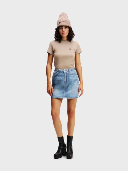 Джинсовая юбка Karl Lagerfeld Jeans голубая