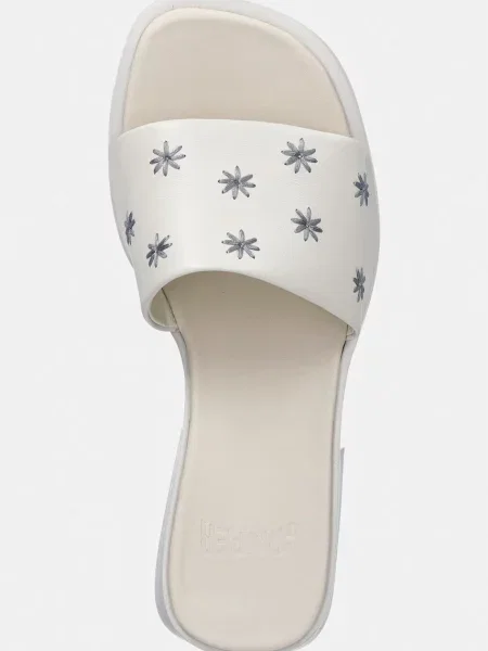 Кожаные шлепанцы Camper на низком каблуке