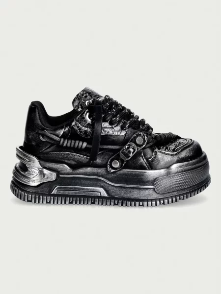 Koi Footwear Metamorphosis Distressed Platoform sneakers dámske čierna