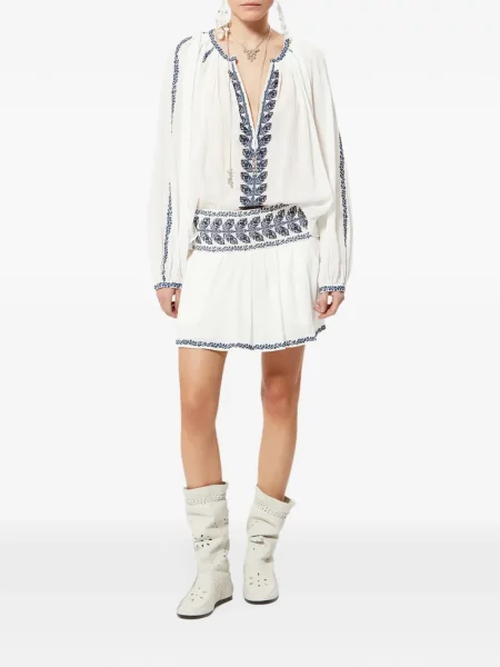 Φούστα Isabel Marant λευκό