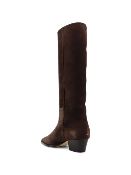 Botine Aeyde din piele de căprioară maro