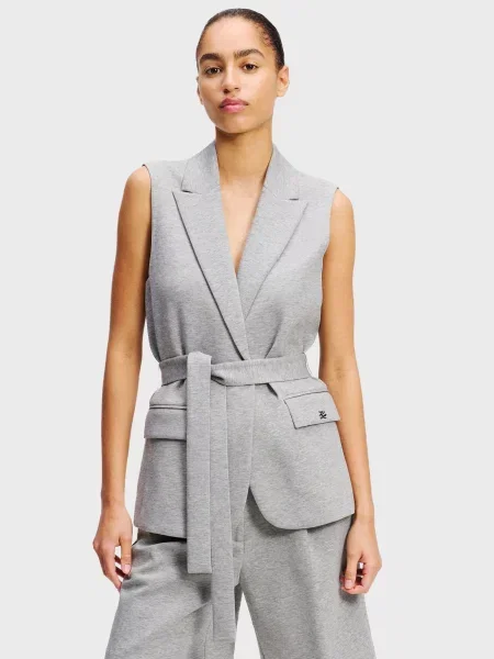 Жилет Karl Lagerfeld з джерсі сірий