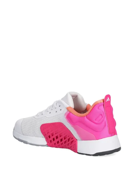 Geacă bomber Adidas cu dungi alb