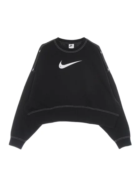 Bluza nierozpinana Nike o krotszym kroju z dekoltem w kształcie litery U czarna