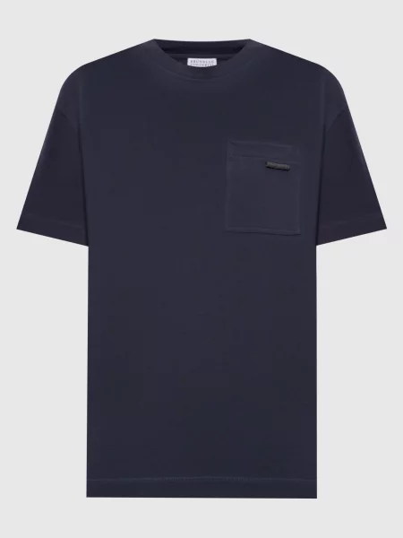 Футболка Brunello Cucinelli синяя