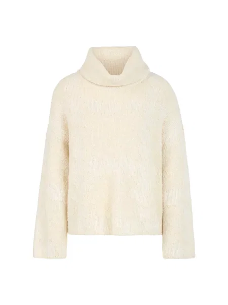 Sweter z golfem Marc Cain biały