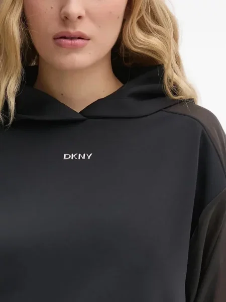 Top Dkny transparente negru