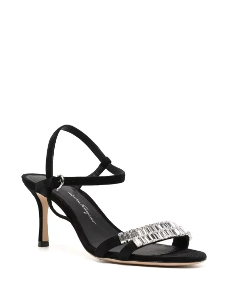Sandale Ferragamo de cristal negru