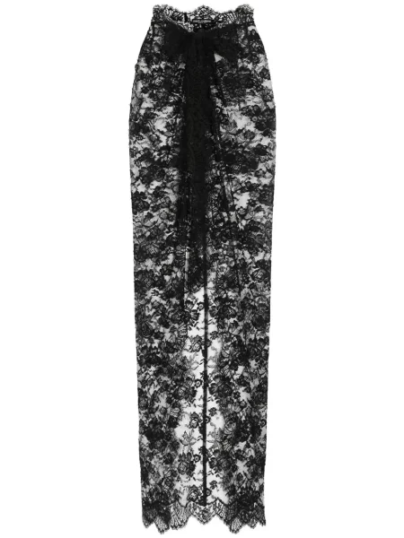 Fustă Dolce & Gabbana din dantelă negru