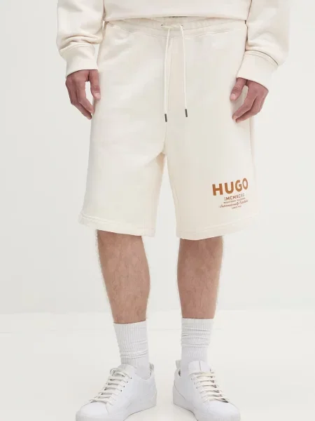 HUGO Blue pantaloni scurți de trening pentru bărbați din Nomario bej
