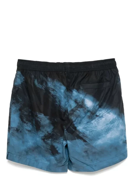 Slip de baie Boss cu imagine albastru