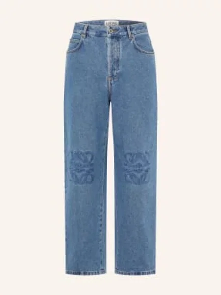 Loewe Jeansy Anagram Baggy O Regularnym Kroju blau niebieskie