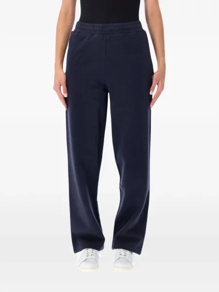 Pantaloni Carhartt Wip alergare cu autograf albastru