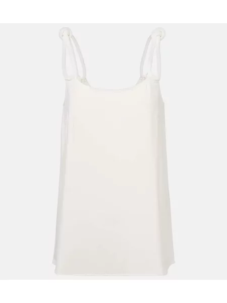 Top Max Mara din jerseu alb