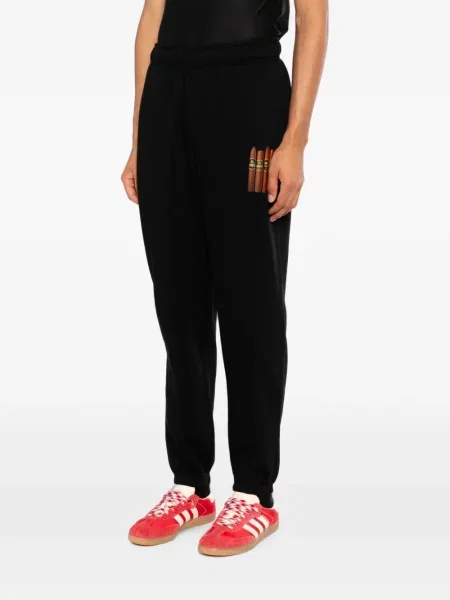 Pantaloni Melt cu imagine alergare negru