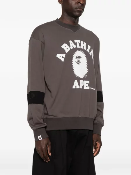 Hanorac A Bathing Ape® cu imagine gri