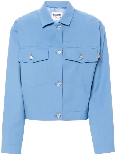 Kurtka jeansowa Moschino Jeans niebieska