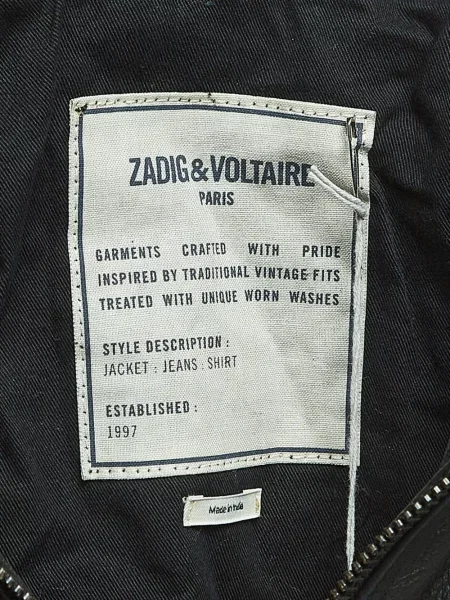 Geanta de piele Zadig&voltaire negru
