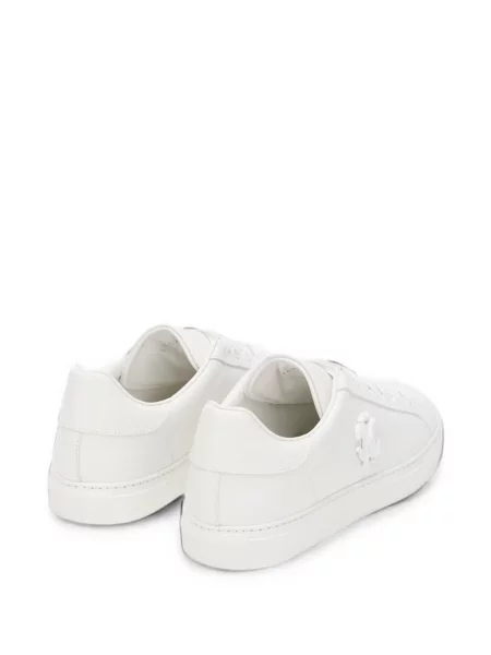 Top Roberto Cavalli din piele alb