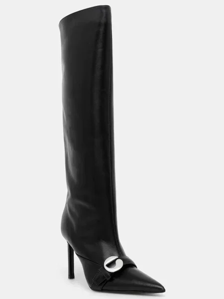 Coperni ghete de piele Belt Boot cu cui negru