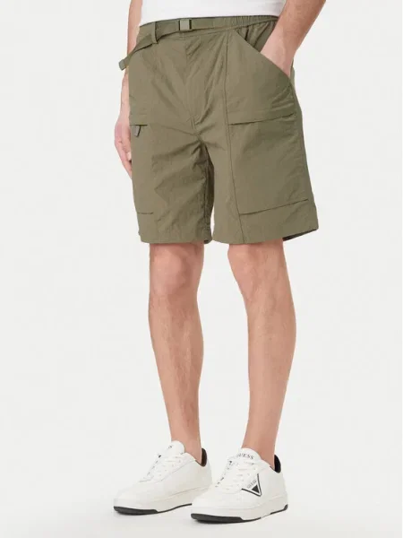 Pantaloni scurți din denim Guess Jeans verde